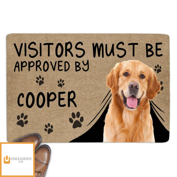 Approved By Pet Photo – Personalized Custom Doormat