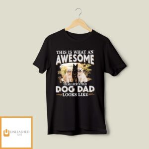 Awesome Dog Dad Look Like Photo – Personalized Custom Unisex T-Shirt