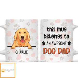 Awesome Dog Mom Mug – Personalized Custom Coffee Mug