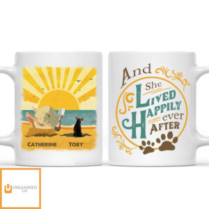Beach, Book & Dog – Mug