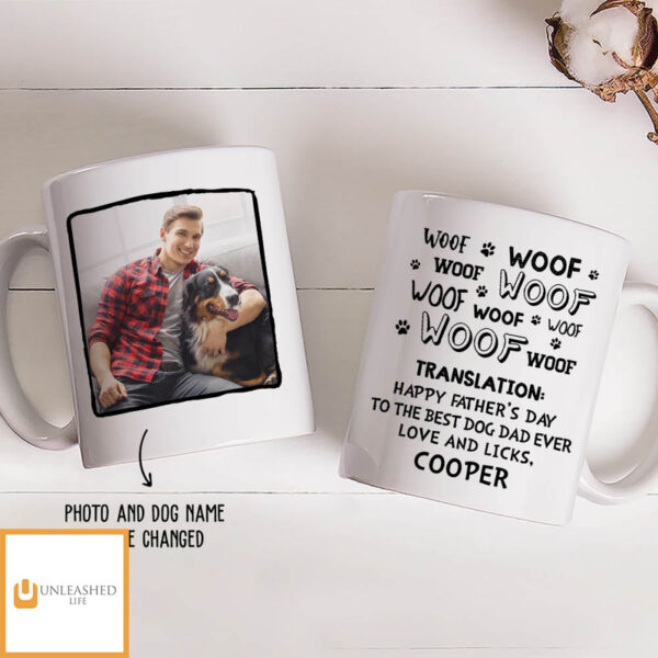 Best Dog Dad Ever – Personalized Custom Coffee Mug – Gifts For Dog Lovers