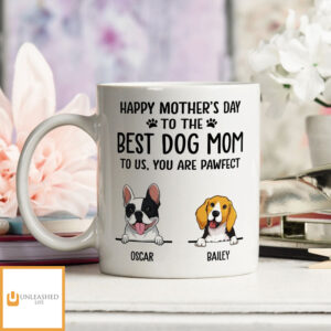 Best Dog Mom Dad Pawfect – Personalized Custom Coffee Mug