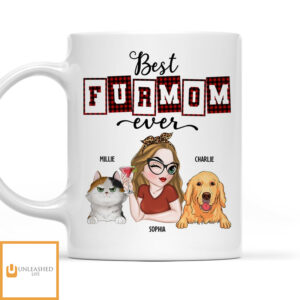 Best Fur Mom Dad Of The Year – Personalized Custom Coffee Mug