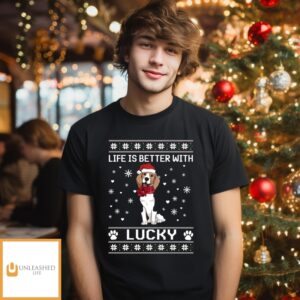 Better With Dog Christmas – Personalized Custom Sweatshirt