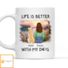 Better With Dogs – Personalized Custom Coffee Mug