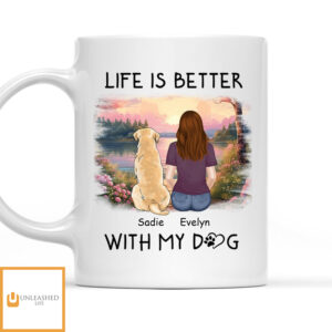 Better With Pets – Personalized Custom Coffee Mug