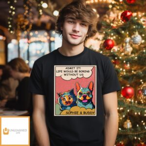 Boring Without Dog Pop Art – Personalized Custom Unisex T-Shirt