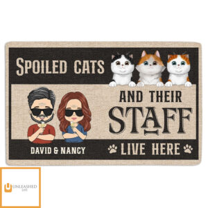 Cat And Staff – Personalized Custom Doormat