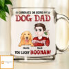Congrats On Being My Dog Mom Dad – Personalized Custom Glass Mug