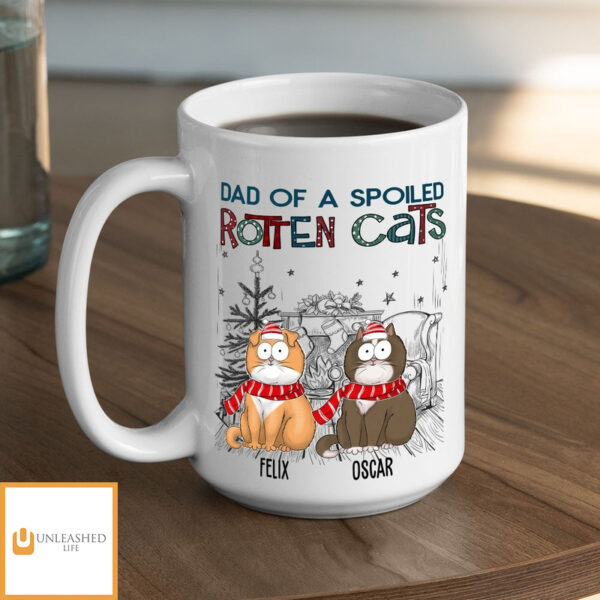 Dad Of A Spoiled Rotten Dog – Personalized Custom Coffee Mug