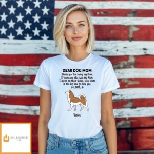 Dear Dog Dadmom – Personalized Custom Unisex T-Shirt