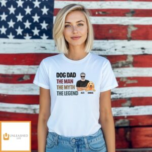 Dog Dad Legend – Personalized Custom Unisex T-Shirt