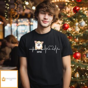 Dog Heartbeat 2 – Personalized Custom Unisex T-Shirt
