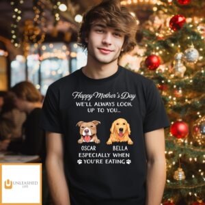 Dog Look Up To You – Personalized Custom T-Shirt