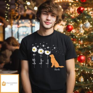 Faith Hope Love Flower – Personalized Custom Unisex T-shirt