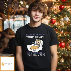 First They Steal Heart – Personalized Custom Unisex T-shirt