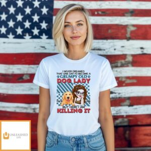 Grumpy Old Dog Lady – Personalized Custom Unisex T-shirt