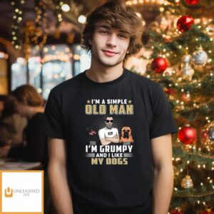 Grumpy Simple Old Man – Personalized Custom Unisex T-shirt