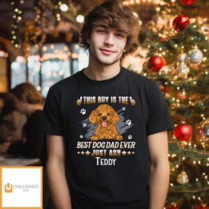 Guy Best Dog Dad – Personalized Custom Premium Unisex T-shirt