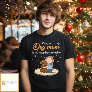 Happy Dog Mom – Personalized Custom Unisex T-shirt