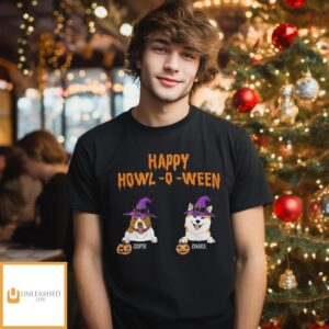 Happy Howl-o-ween – Personalized Custom Unisex T-shirt