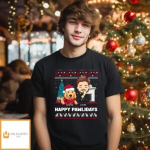 Happy Pawlidays – Personalized Custom Unisex T-shirt