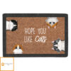Hope You Like Cats – Personalized Custom Doormat