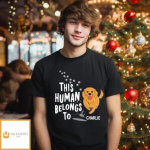 Human Belongs To Dogs – Personalized Custom Unisex T-shirt