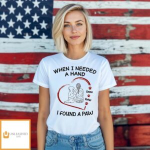 I Found A Paw – Personalized Custom Unisex T-shirt