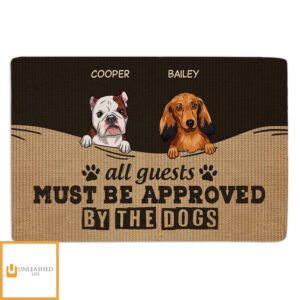 Must Be Approved By The Dog – Personalized Custom Doormat