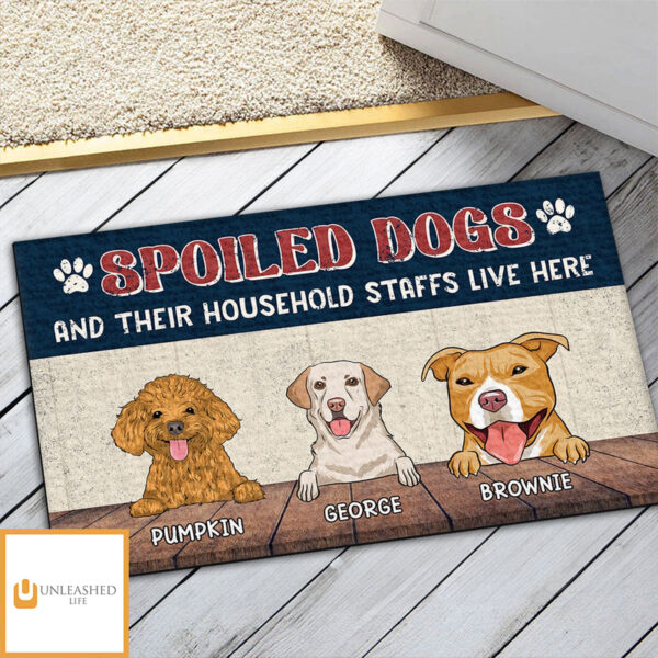 Spoiled Dog – Personalized Custom Doormat