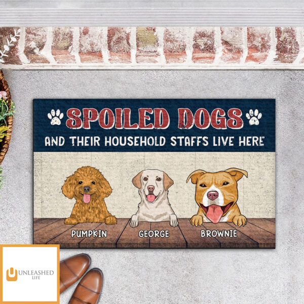 Spoiled Dog – Personalized Custom Doormat