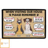 Visting My House Please Remember – Personalized Custom Doormat