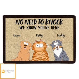 We Know You Are Here – Personalized Custom Doormat