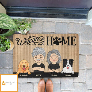 Welcome To Our Home – Personalized Custom Doormat
